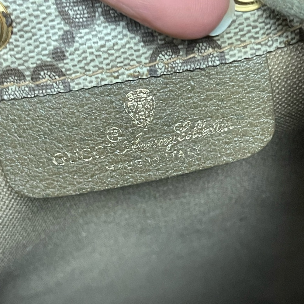 Authentic Gucci vintage GG canvas drawstring bag 97.19.303 (Q100) - Picture 15 of 16